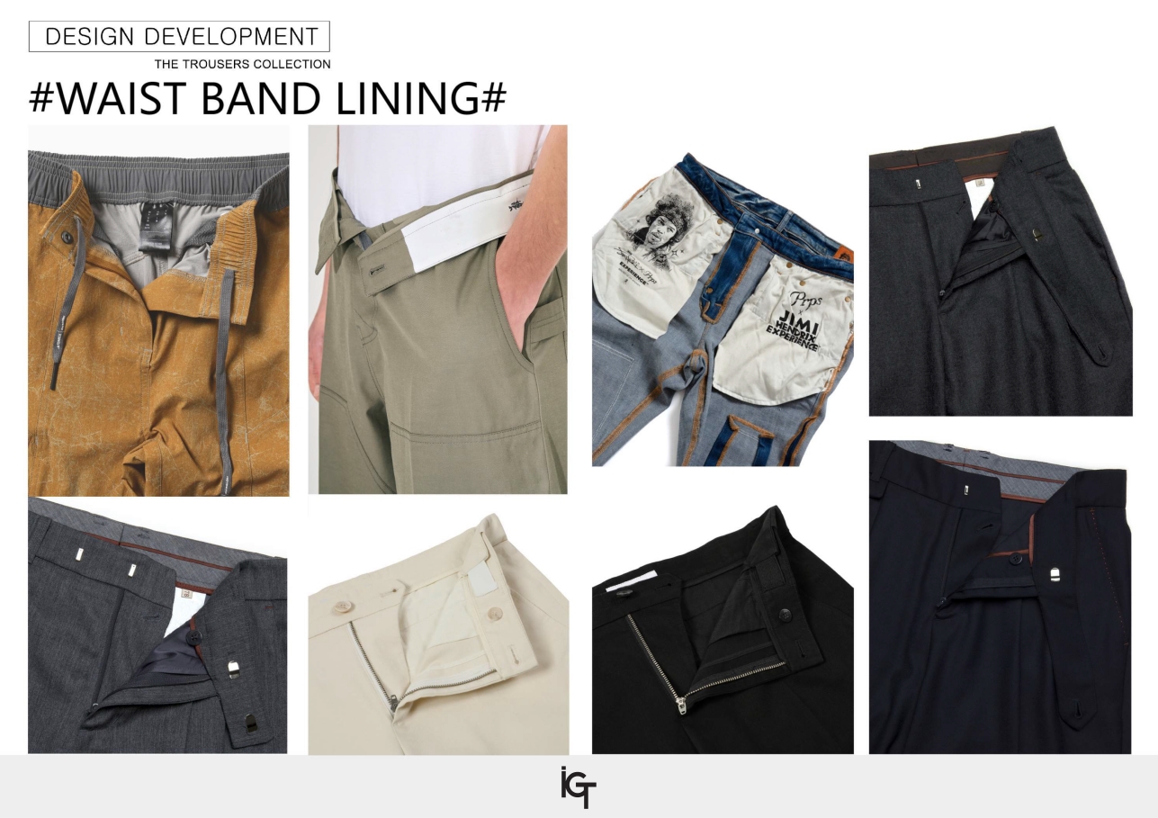 2025SS PANTS DETAIL WAIST BAND LINING