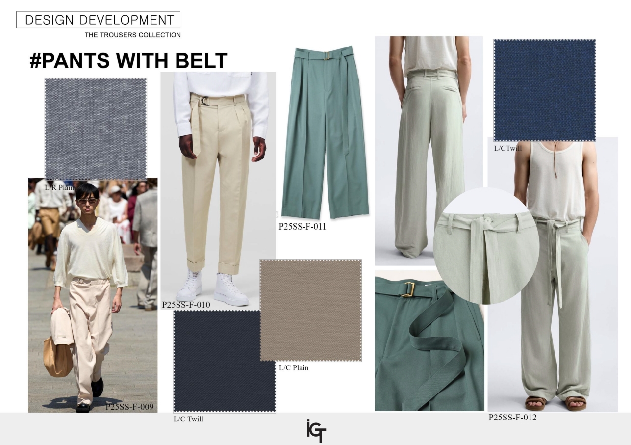 2025SS PANTS WITH BELT